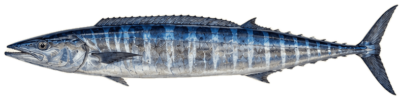 Illustration of a wahoo